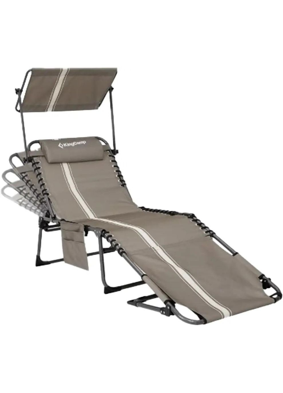 Шезлонг Magnolia B10 Plus Grey/White KingCamp (356504620)