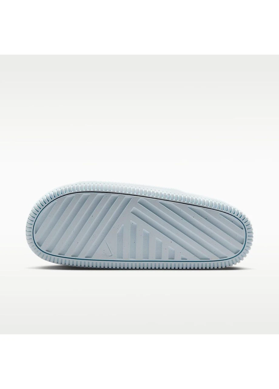 Голубые тапочки calm slide light blue dx4816-400 Nike