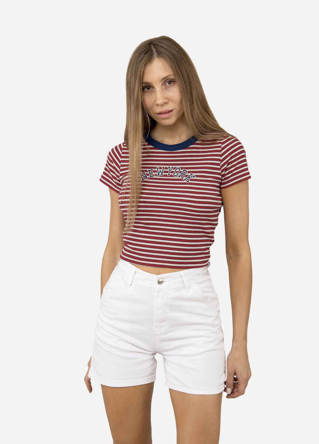 Жіноча футболка з коротким рукавом колір червоний ЦБ-00255011 Divon - (307362835)