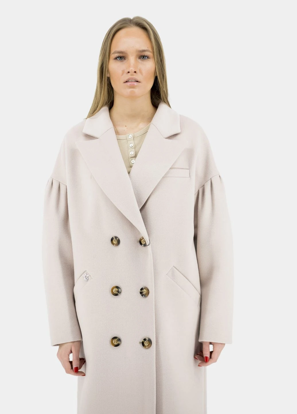Бежевое демисезонное Женское пальто Stella Polare (, ), 38996 No Brand