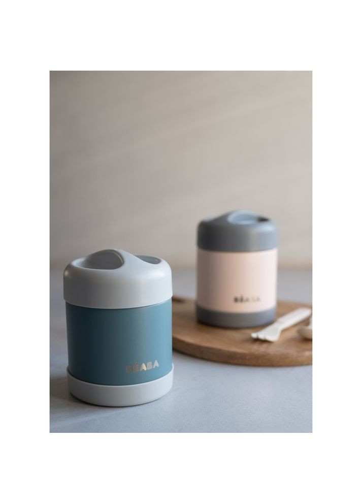 Термос для еды 300мл. зеленый/серый, арт. 912907 Beaba (369669040)