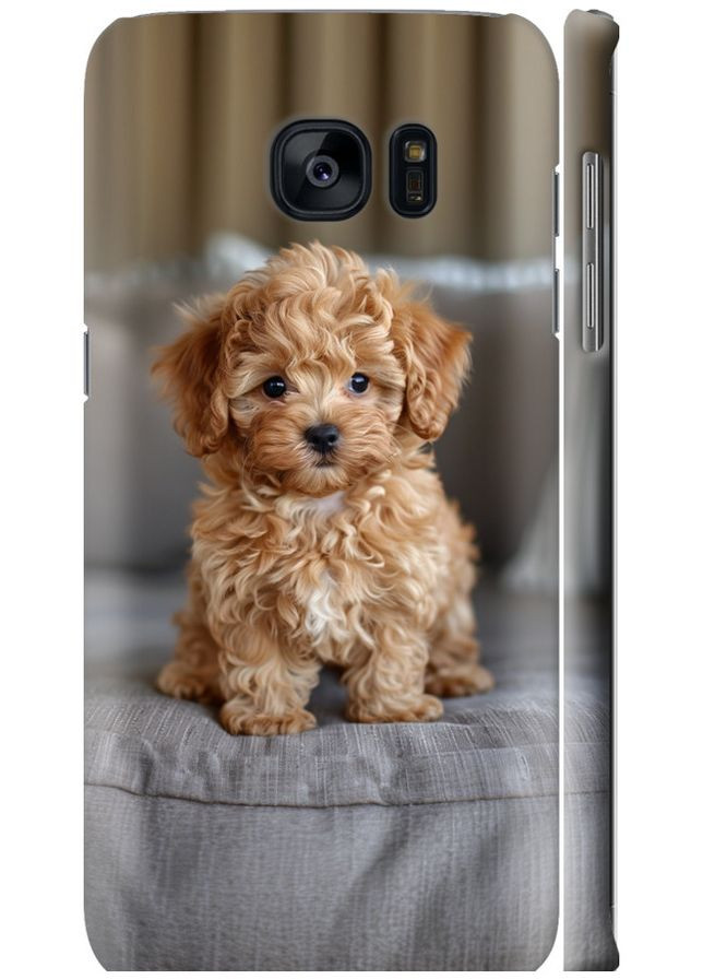 3D пластиковый матовый чехол 'Mini-maltipoo' для Endorphone Samsung Galaxy S7 Edge G935F (297867912)