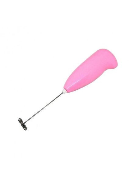 Капучинатор, міксер для вершків, спінювач молока, міні міксер для кофе рожевий Fuke (299314496)