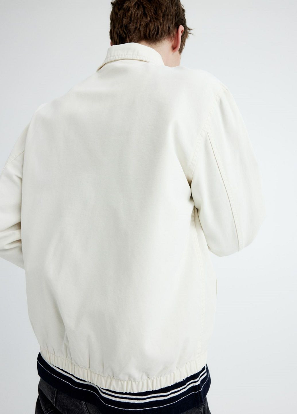 Біла демісезонна куртка H&M