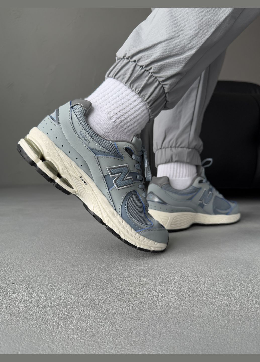 Блакитні Осінні кросівки чоловічі new balance 2002r blue | нью беланс 2002r сині No Brand