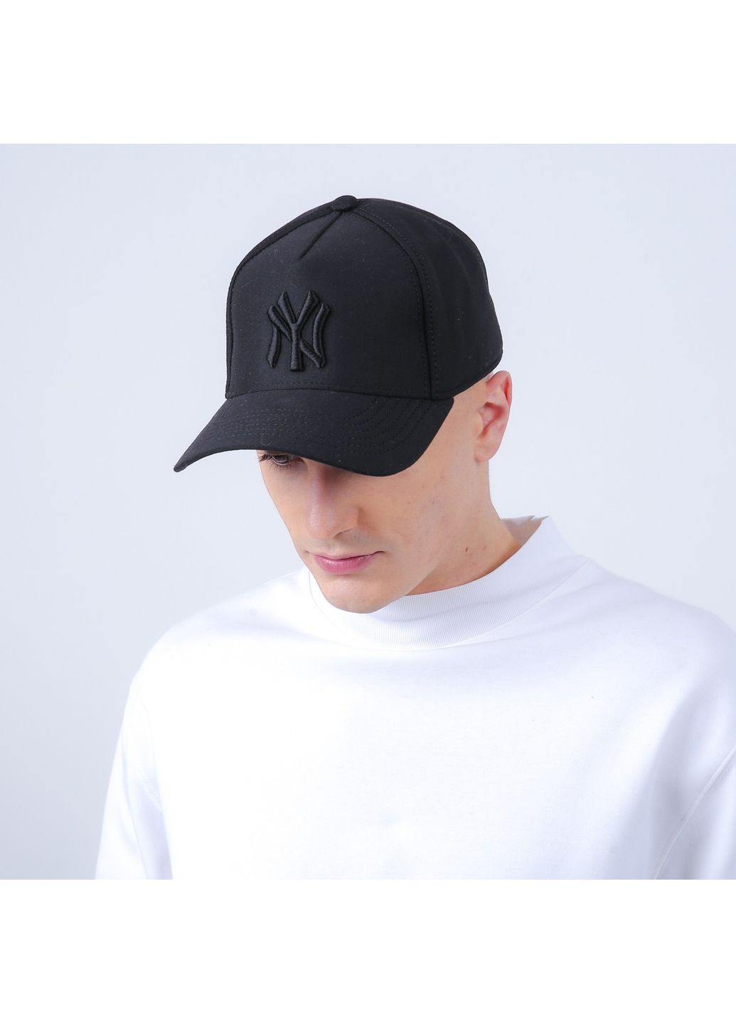 Бейсболка с регулятором мужская трикотаж черная МАИЛ 923-584 LuckyLOOK 923-584M (362576607)