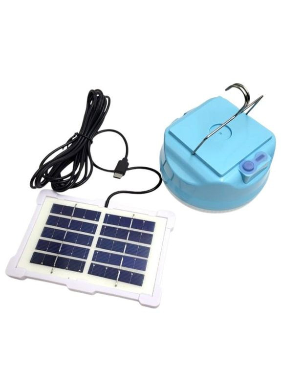 Фонарь аккумуляторная лампа RB-CL023С LED лампа фонарик 3 режимы работы солнечная панель 80 Вт Cclamp (304253323)