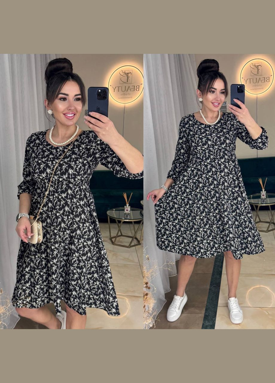 Черное нежное платье Fashion