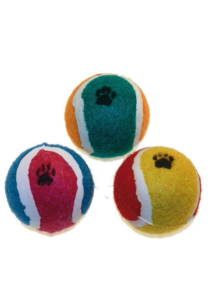 Игрушка для кошек мячик теннисный с лапкой, 4.5 см C6098387 Croci (293153431)