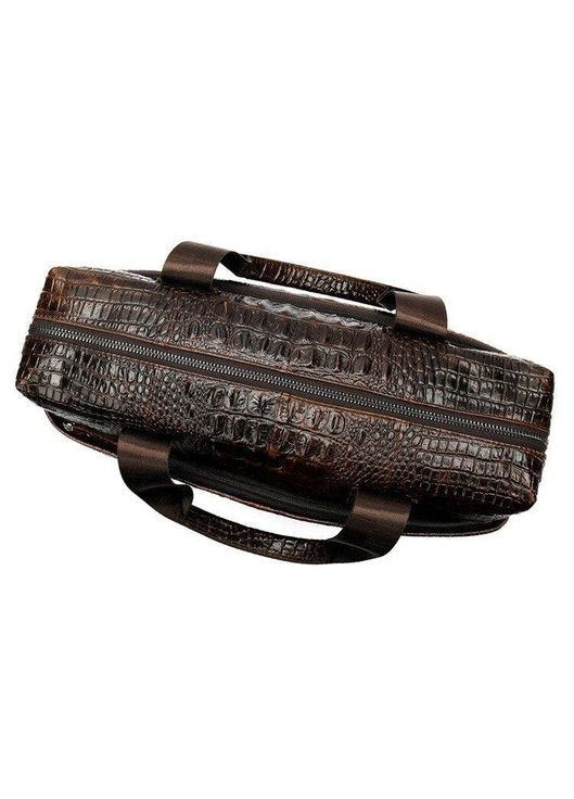 Сумка для ноутбука з тисненням під рептилію 14719 Коричнева Vintage (329147564)