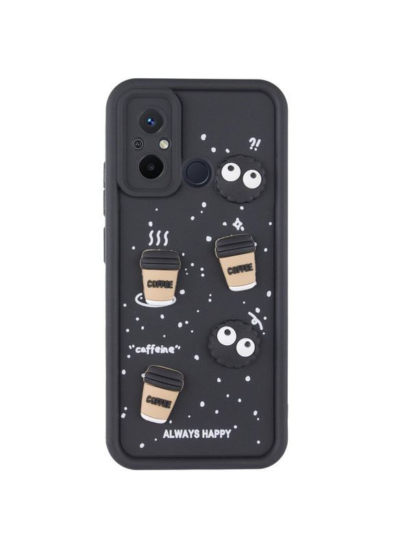 Чехол TPU Toys Case для Xiaomi Redmi 12C/Poco C55 Black/Always Happy No Brand (340063703)