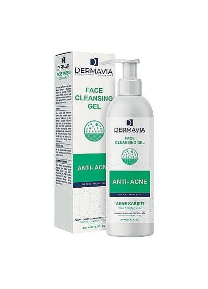 Гель для очищення обличчя "АнтиАкне" Anti-Acne Face Cleansing Gel 200ml (1489117-39576477) Dermavia (369374218)