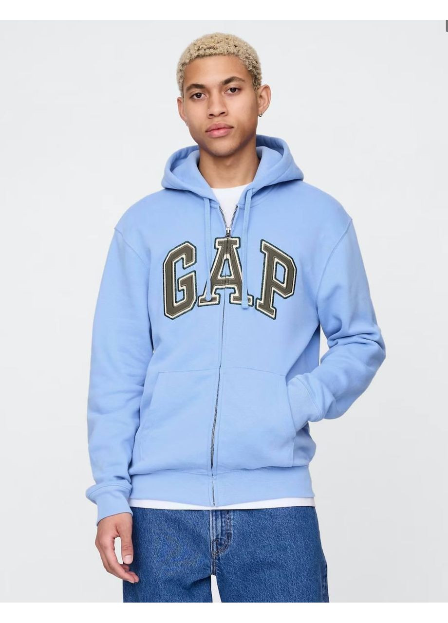 Худi на блискавці Soft Arch Logo L Голубий (715005463) Gap (368683666)