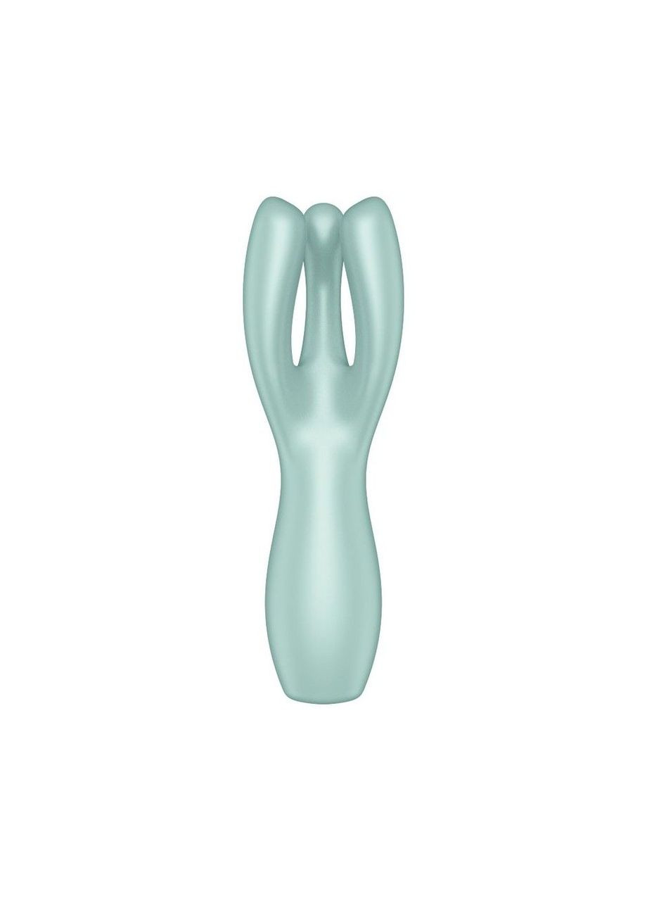 Кліторальний вібратор Threesome 3 Mint з трьома пальчиками Satisfyer (335392470)