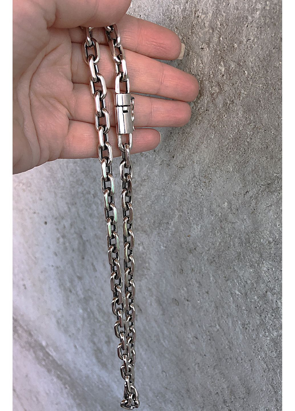 Серебряная мужская цепь "Якорь" с замком коробка 100грамм DeLoS (351388137)