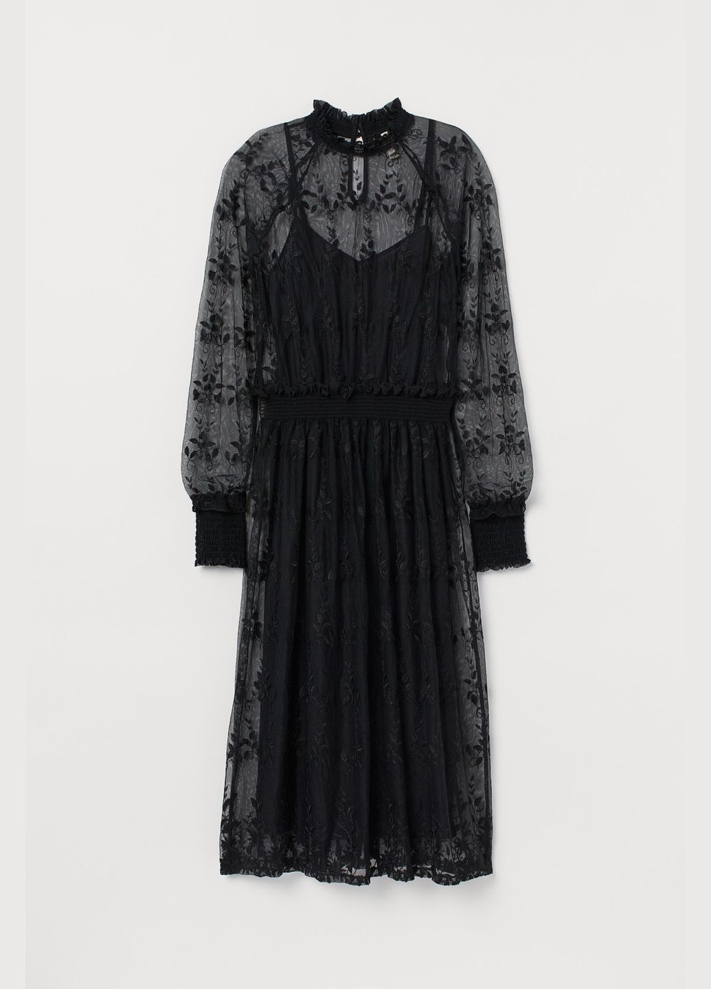 Чорна сукня H&M з малюнком