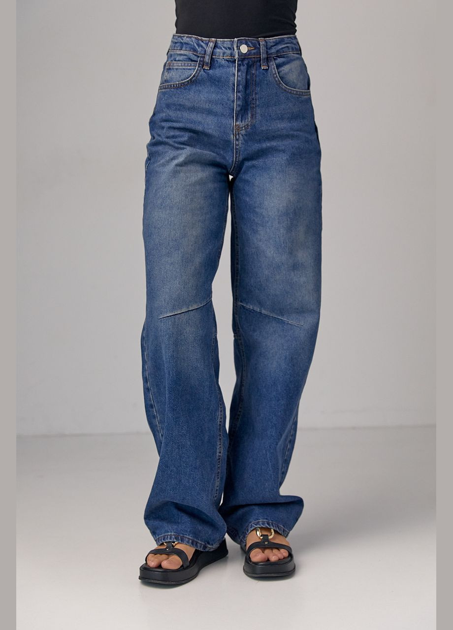 Женские джинсы Skater с высокой посадкой - синий Lurex - (293292875)