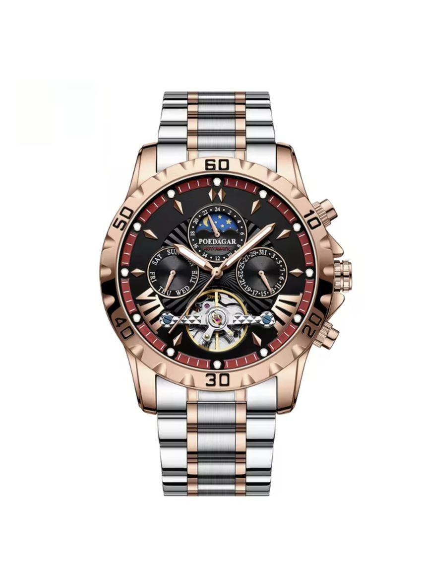 Наручний годинник чоловічий Mechanical Золотой (3241) Poedagar (362975764)