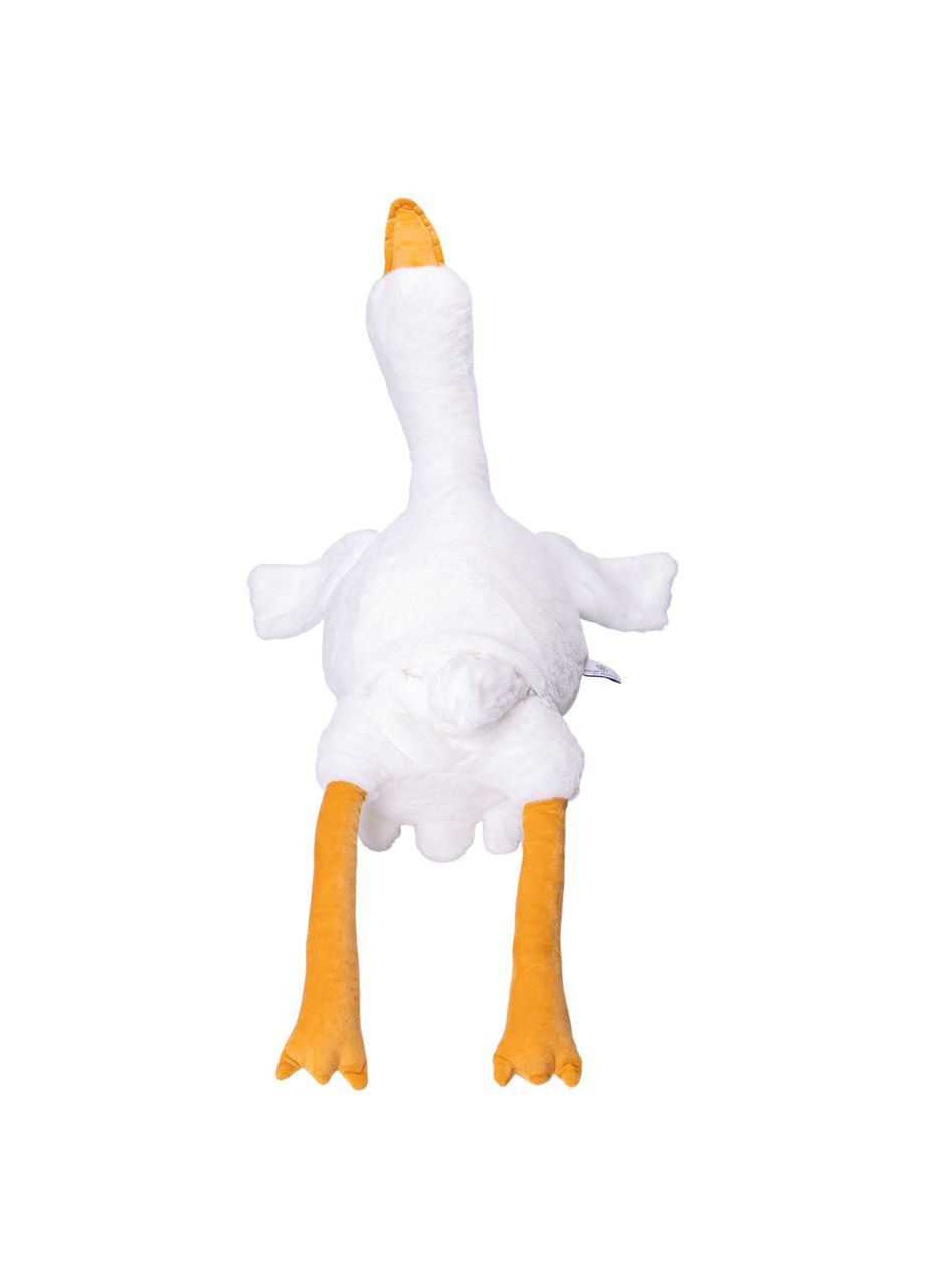 Мягкая игрушка-подушка Гусь-обнимусь Белая для детей с пледом плюшевая подушка для сна ProDobro (364189524)