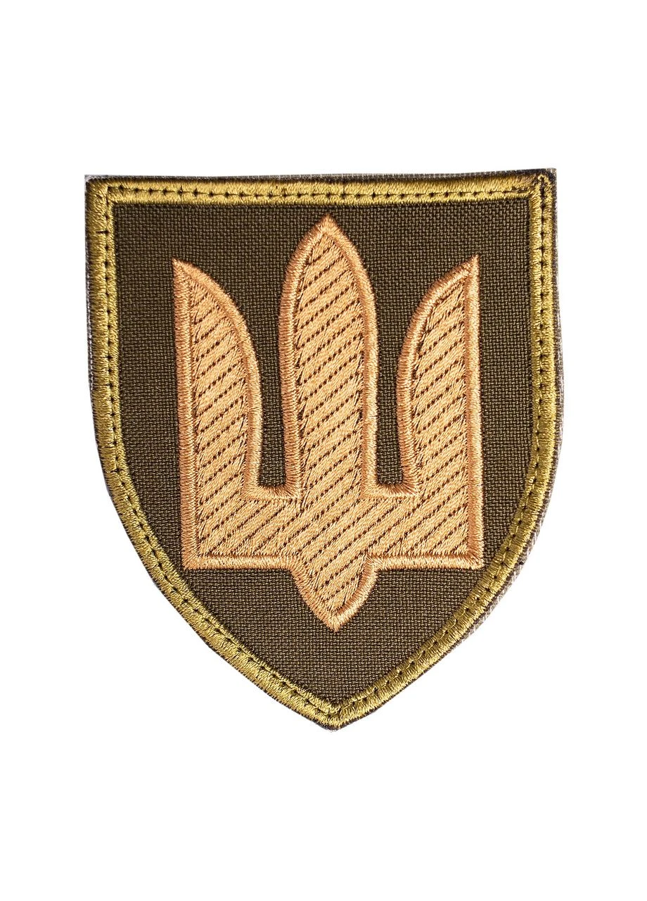 Шеврон Тризуб "Сухопутні війська ЗСУ" олива No Brand (386976825)