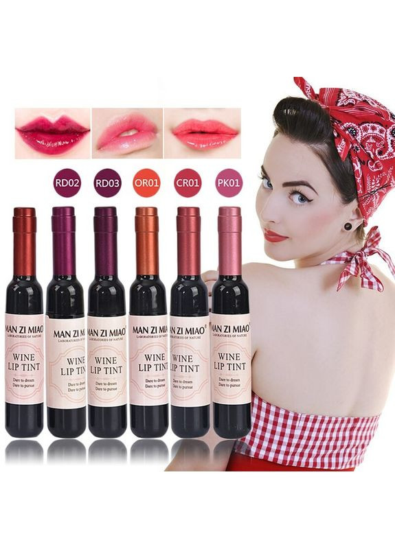 ХИТ-Тинт для губ ультрастойкий цвет, НЕ блеск помада, бальзам Вино OR01 Шардоне апельсин Blush (366668603)