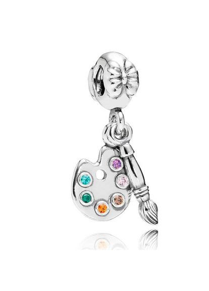 Серебряный шарм Пандора «Палитра» 791268CZMX Kabluchka (355348386)