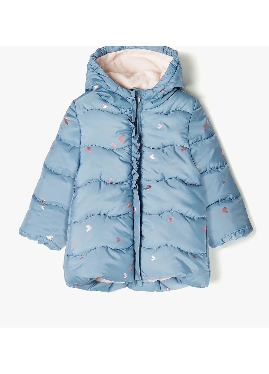 Синя куртка демісезон,синій-рожевий в візерунки,. 5.10.15