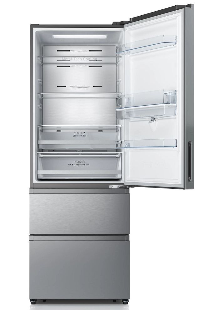 Холодильник RT641N4WIE1 (BCD456WYR) (6895807) трикамерный Hisense