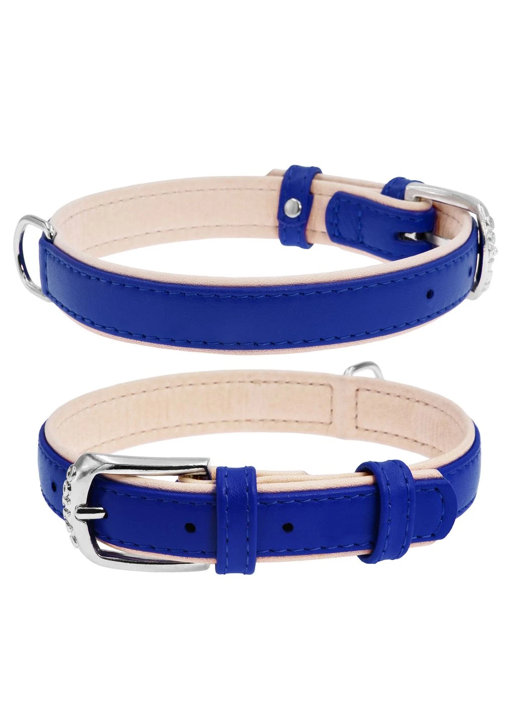 Ошейник " brilliance" без украшений (ширина 20мм, длина 30-39см) синий Collar (330998058)