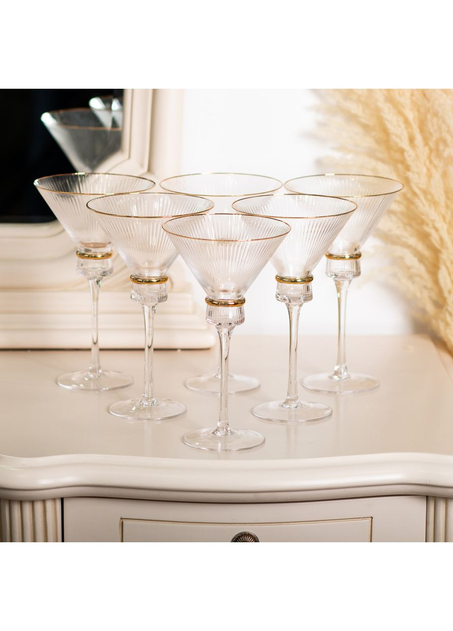 Набір із шести бокалів для мартіні об'ємом 300 мл (висока ніжка) HP-16-6 Jooki (358706436)