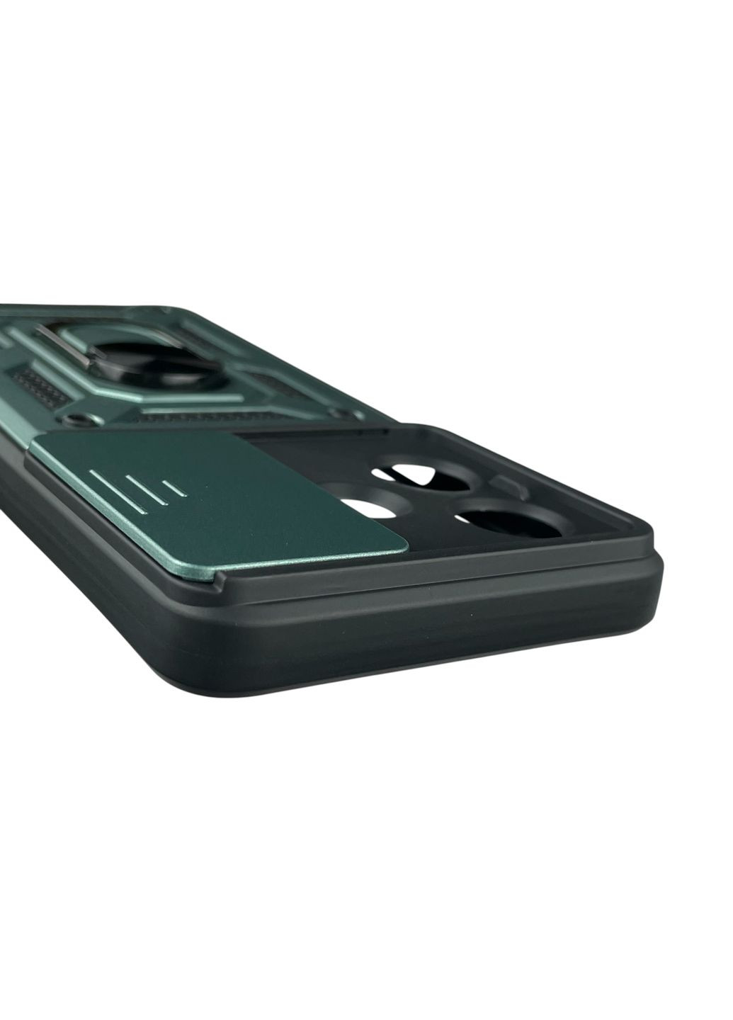 Чохол для A3x броньований з кільцем-тримачем підставкою зі шторкою на оппо а3х зелений rg1 Oppo (366389581)