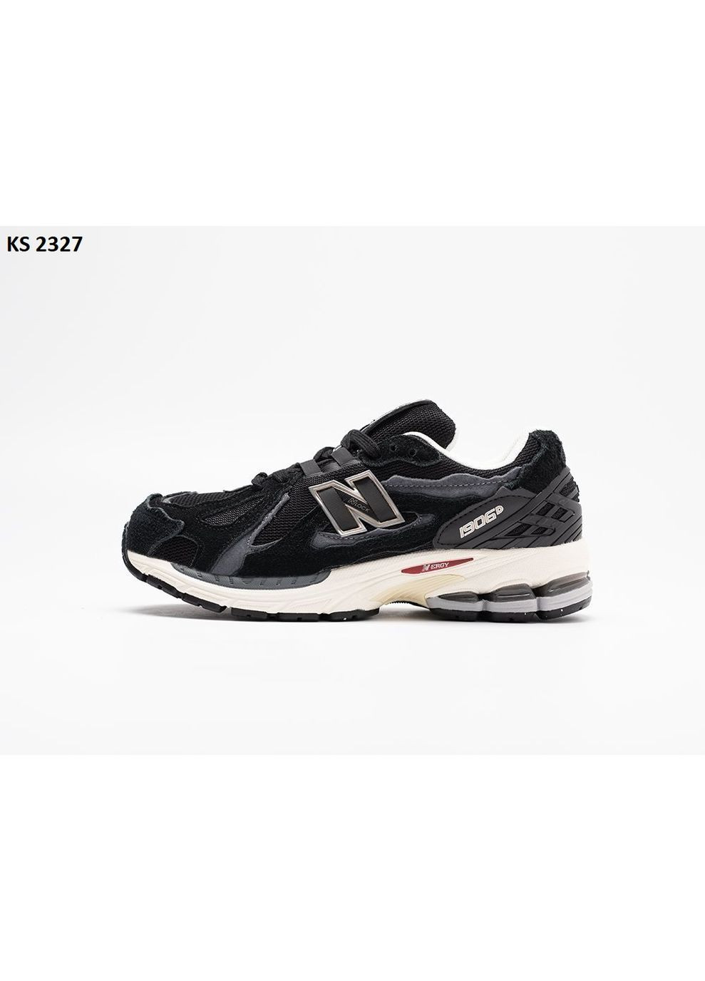 КРОССОВКИ ЖЕНСКИЕ NEW BALANCE 1906D BLACK GRAY RED НЬЮ БЕЛАНС 1906D No Brand чёрные демисезоны (368861675)