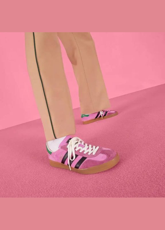 Рожеві кросівки x gucci gazelle pink — 707864 9stu0 5960/hq7084 No Brand