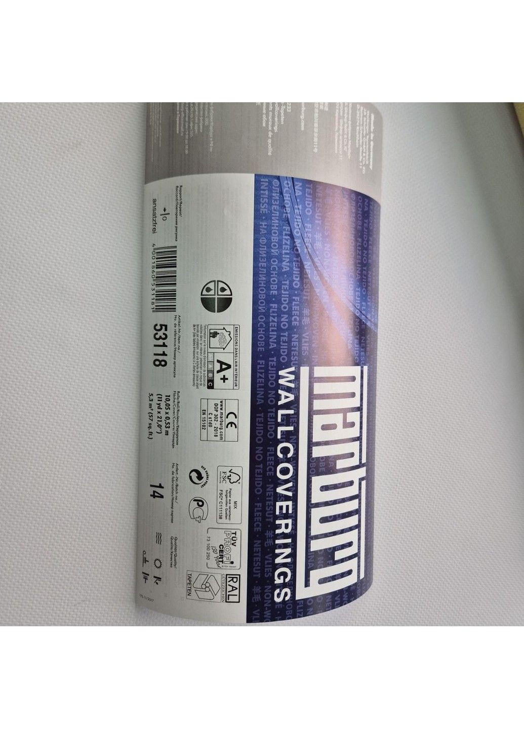 Шпалери вінілові 10 × 0.5 м La Veneziana 2 53118, пісочні з фактурою штукатурки для спальні, вітальні, холу MARBURG (354820383)