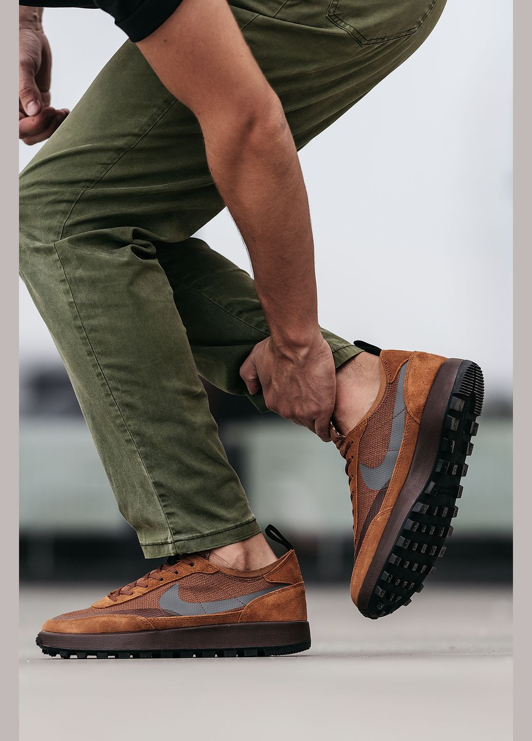 Коричневі Осінні кросівки чоловічі nike craft x tom shachs brown | найк крафт коричневі No Brand