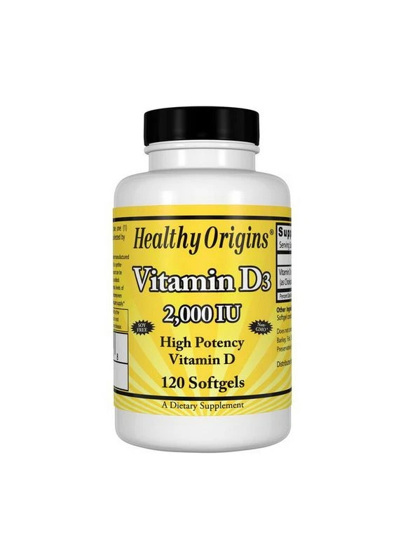 Vitamin D3 2000 IU (120 softgels) Healthy Origins (395937545)
