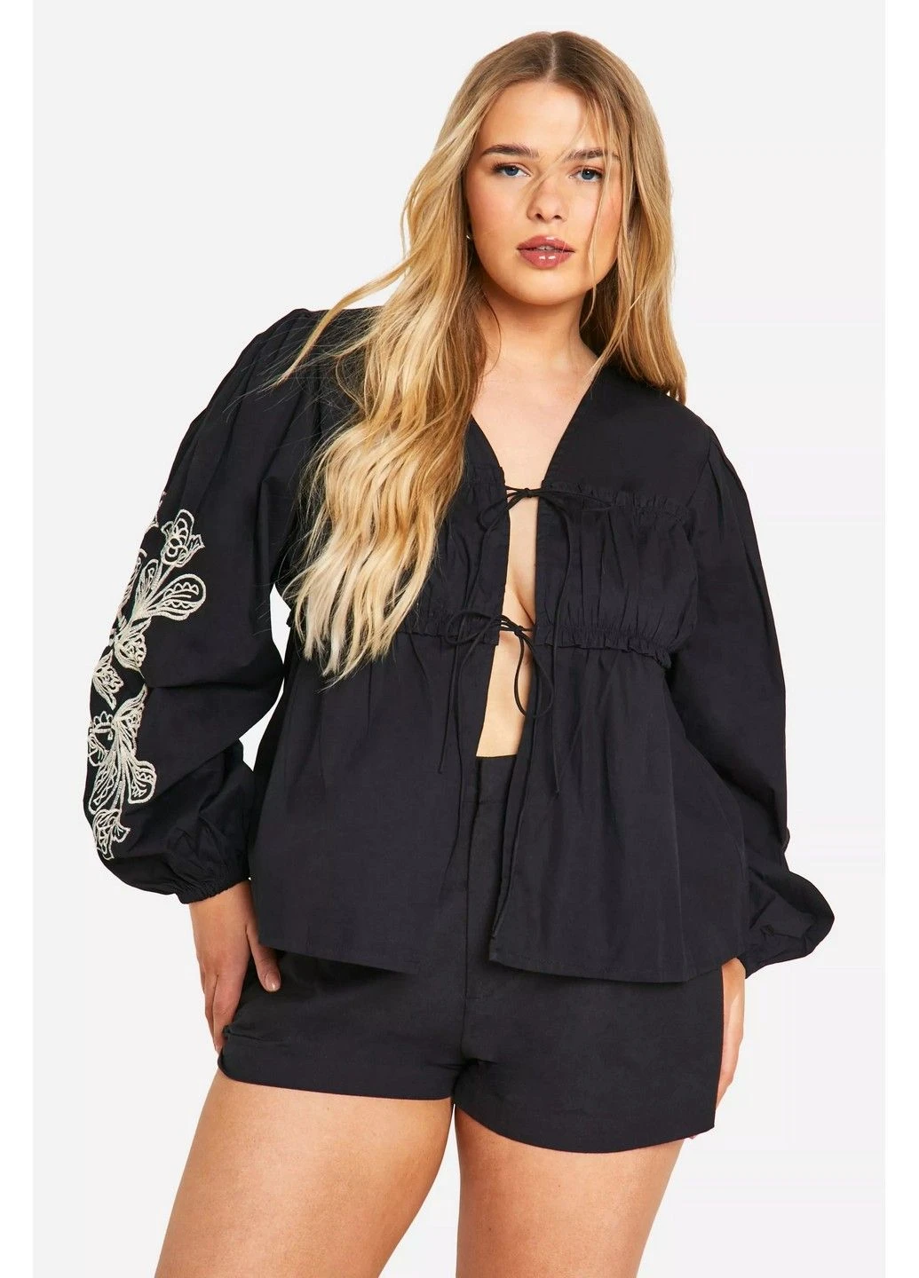Чорна блуза Boohoo