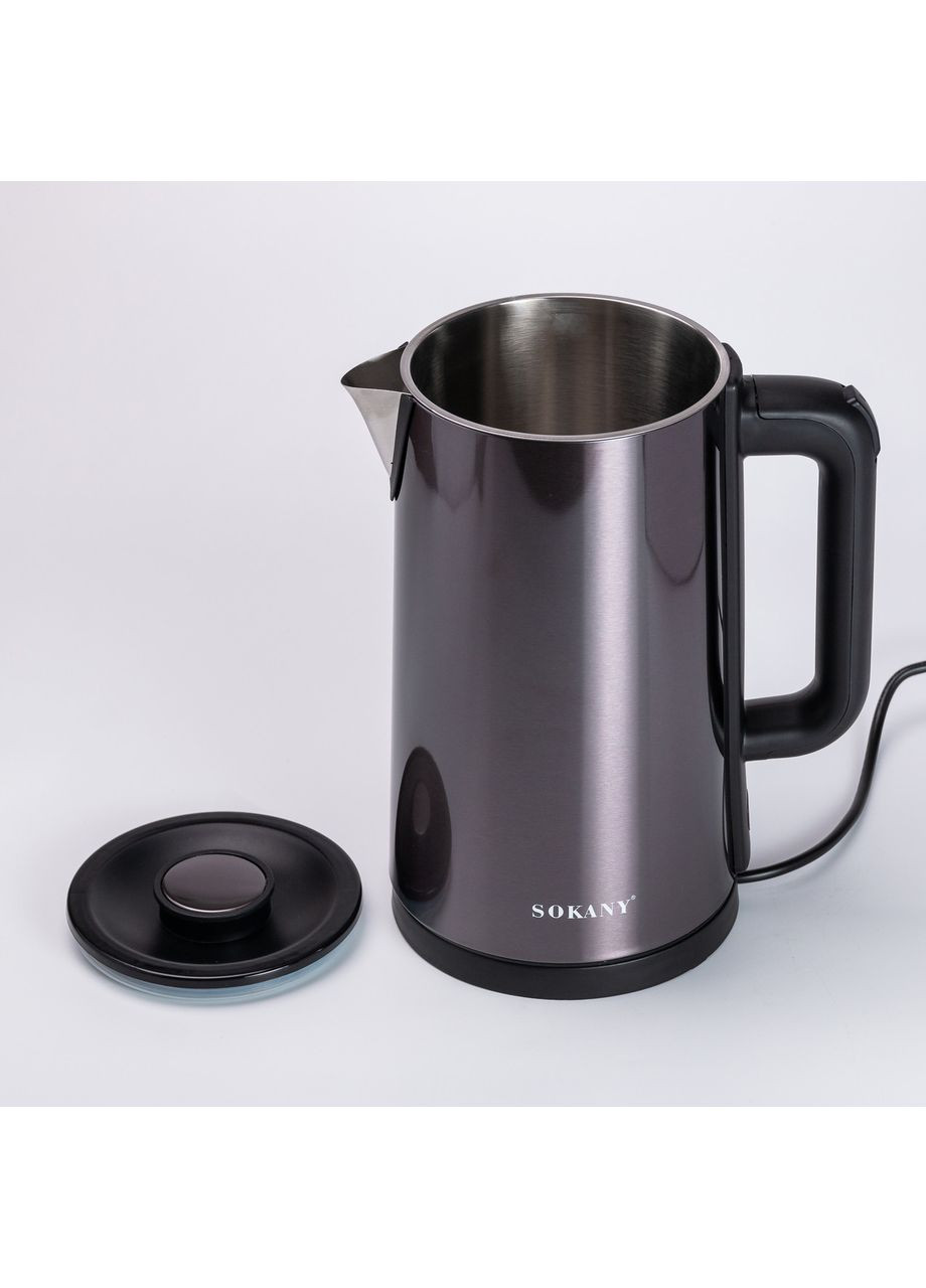 Електрочайник SK-09018 3 літри Сірий (A-032848) Sokany (361242394)