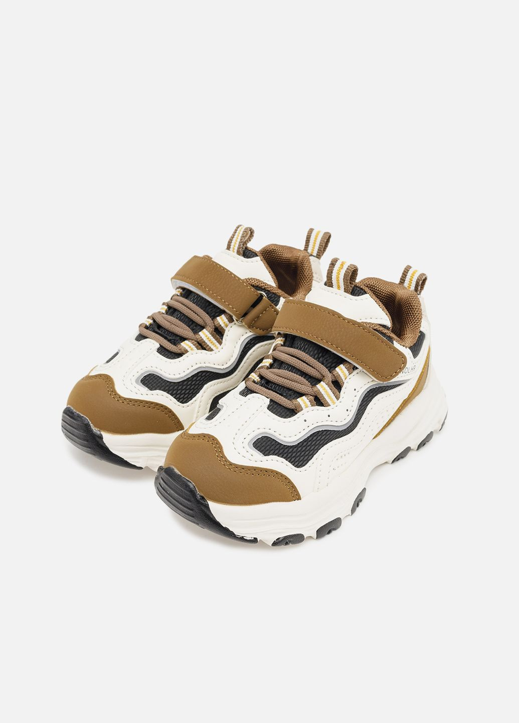 Коричневі осінні кросівки на платформі для дівчинки колір коричневий цб-00260500 Kimboo