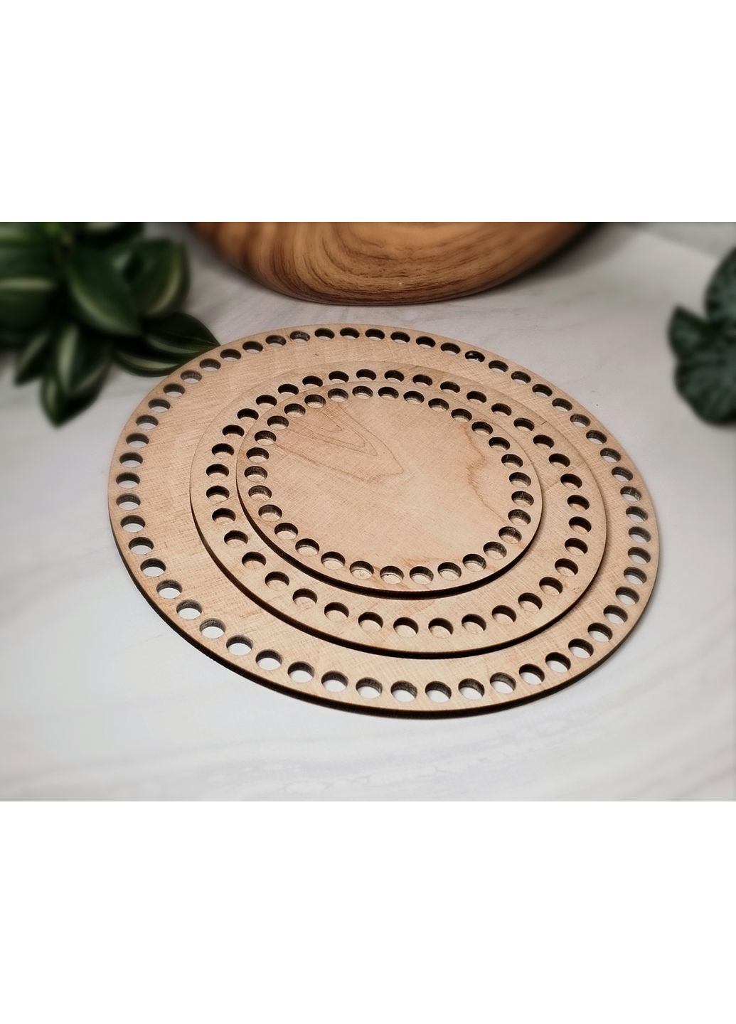 Донышко для корзин 10-30 см (Кругли) из дерева, фанеры МК1030 No Brand (361203421)