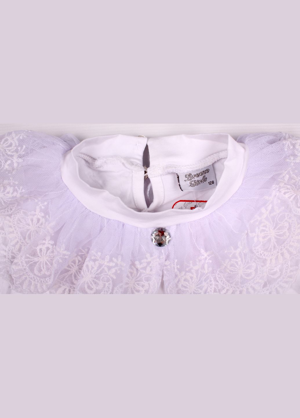 Белая блузка Breeze демисезонная