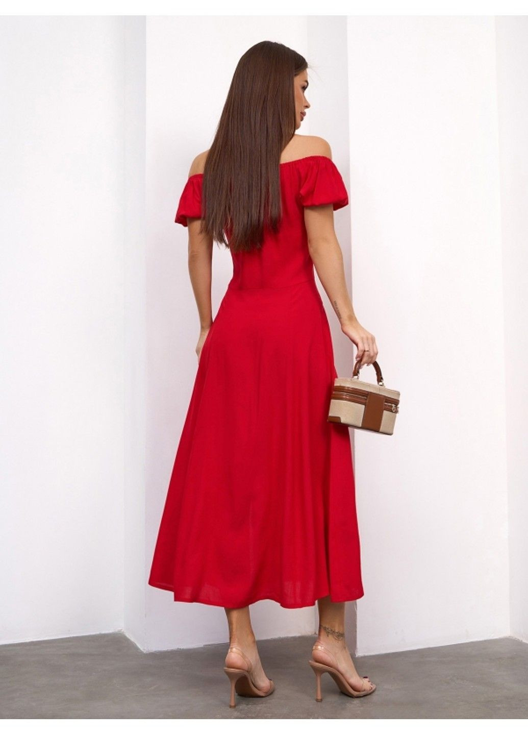 Красное повседневный платье issa pus 15159a красный ISSA PLUS