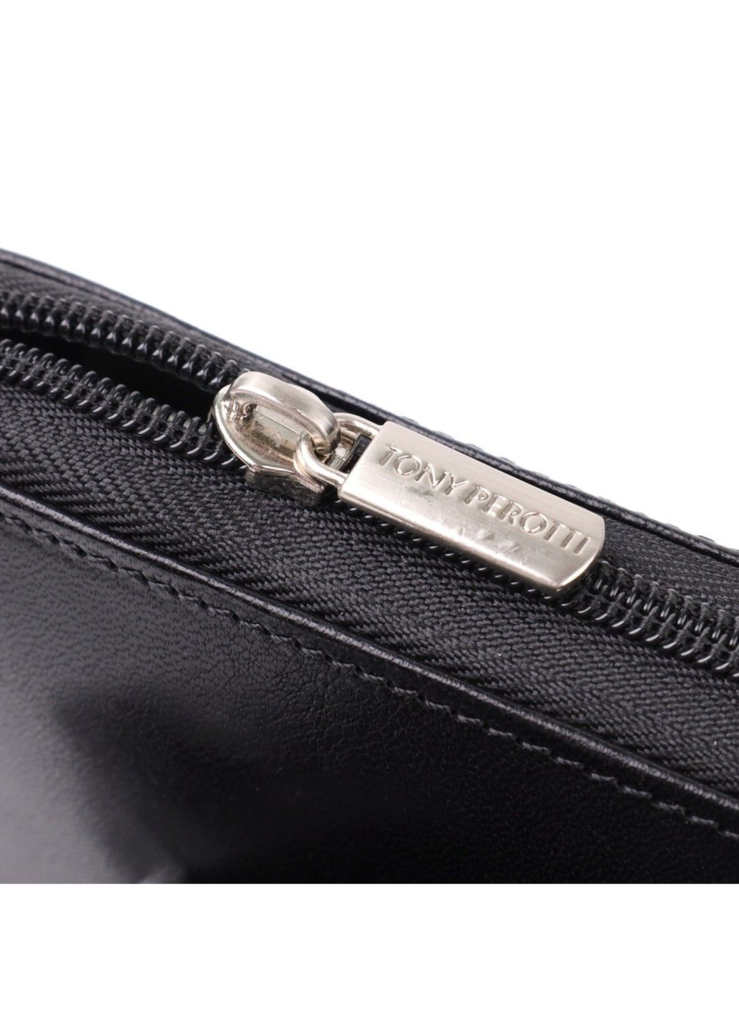 Чоловічий клатч на одне відділення з гладкої натуральної шкіри 20860_1 (9770 nero) Чорний Tony Perotti (362027785)