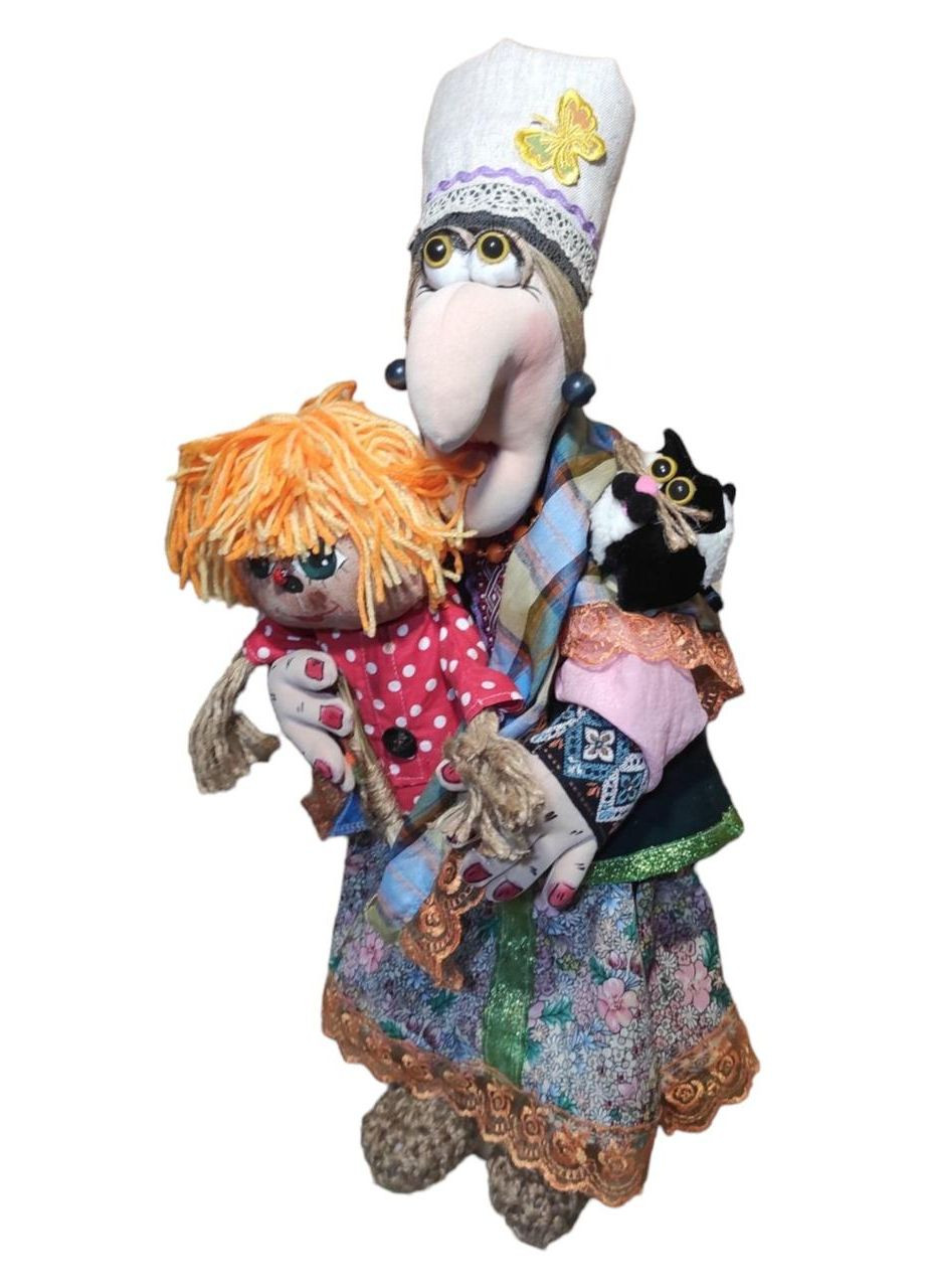 Баба-Яга с домовым Кузей, кукла 60 см. No Brand (336960383)