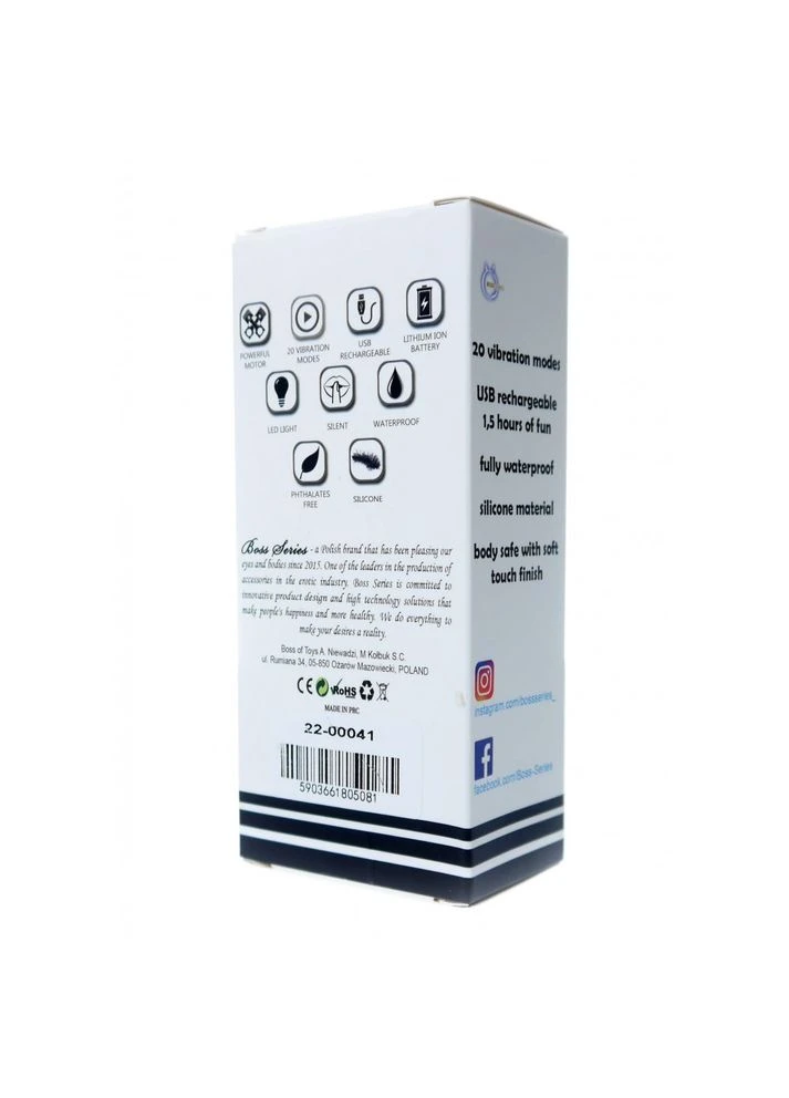 Мини-Вибратор для клитора розовый Rechargeable Mini Masager USB 20 Functions No Brand (303891839)