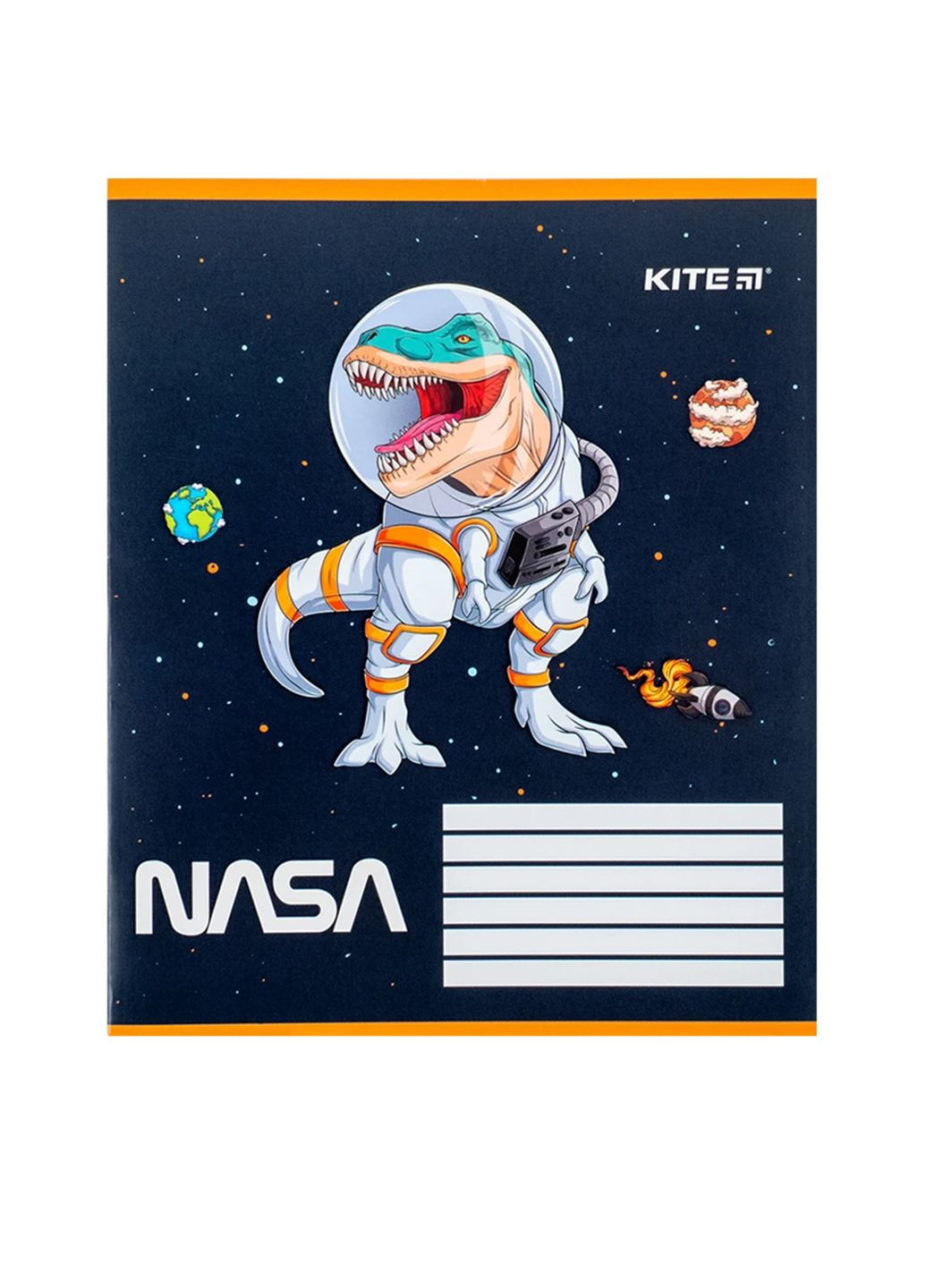 Зошит шкільний в косу лінію на 12 аркушів - NASA колір різнокольоровий CB-00256765 Kite (319122328)
