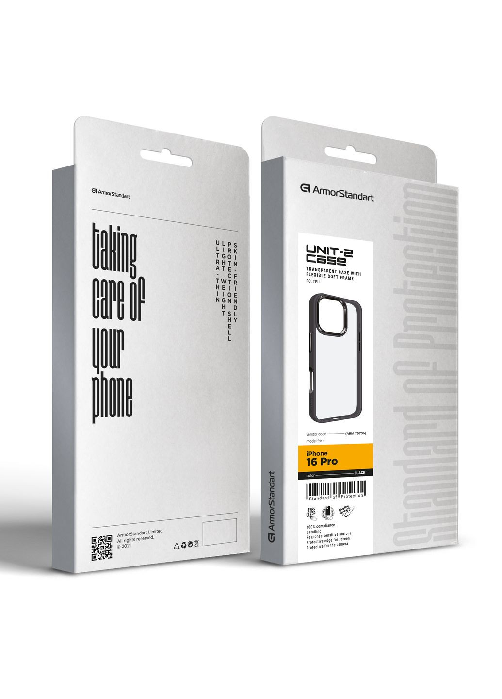 Чехол UNIT2 для Apple iPhone 16 Pro Black (ARM78756) ArmorStandart (343047492)