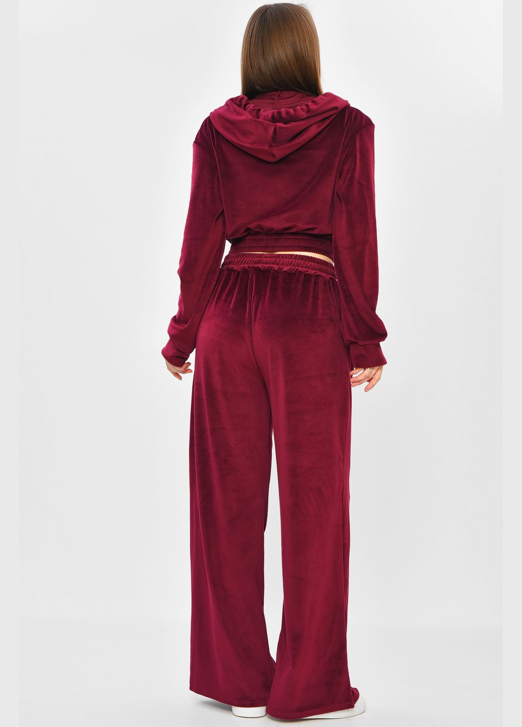 Спортивний костюм жіночий бордового кольору Let's Shop (331109590)