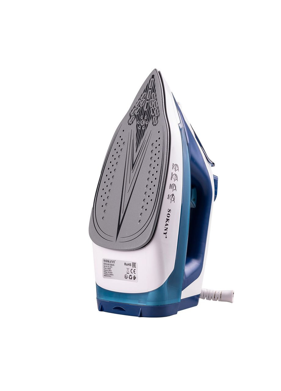 Утюг беспроводная паровая SK-2055 2400 Вт с подставкой и керамической подошвой с отпариванием Sokany (370801708)