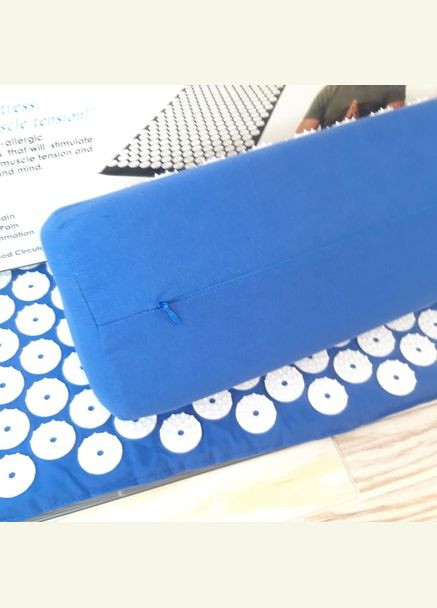 Массажный коврик Аппликатор Кузнецова + валик массажер для спины, шеи, ног, стоп, головы, тела 63x40 см No Brand (315703076)